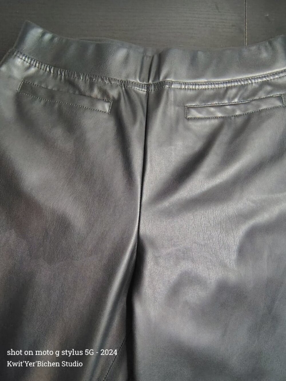 LIMITED TOO Girls Faux Leather Pants Black Size 12/14